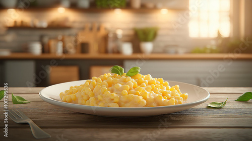 Wallpaper Mural Pasta with cheese on kitchen table Torontodigital.ca