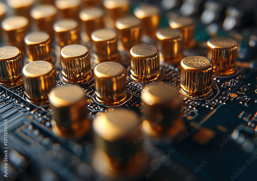 Detailed macro of computer CPU socket Detailed macro of computer CPU socket