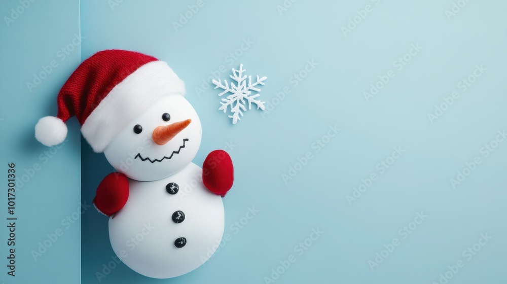 Cute snowman. Winter holiday theme. Cute snowman. Winter holiday theme.