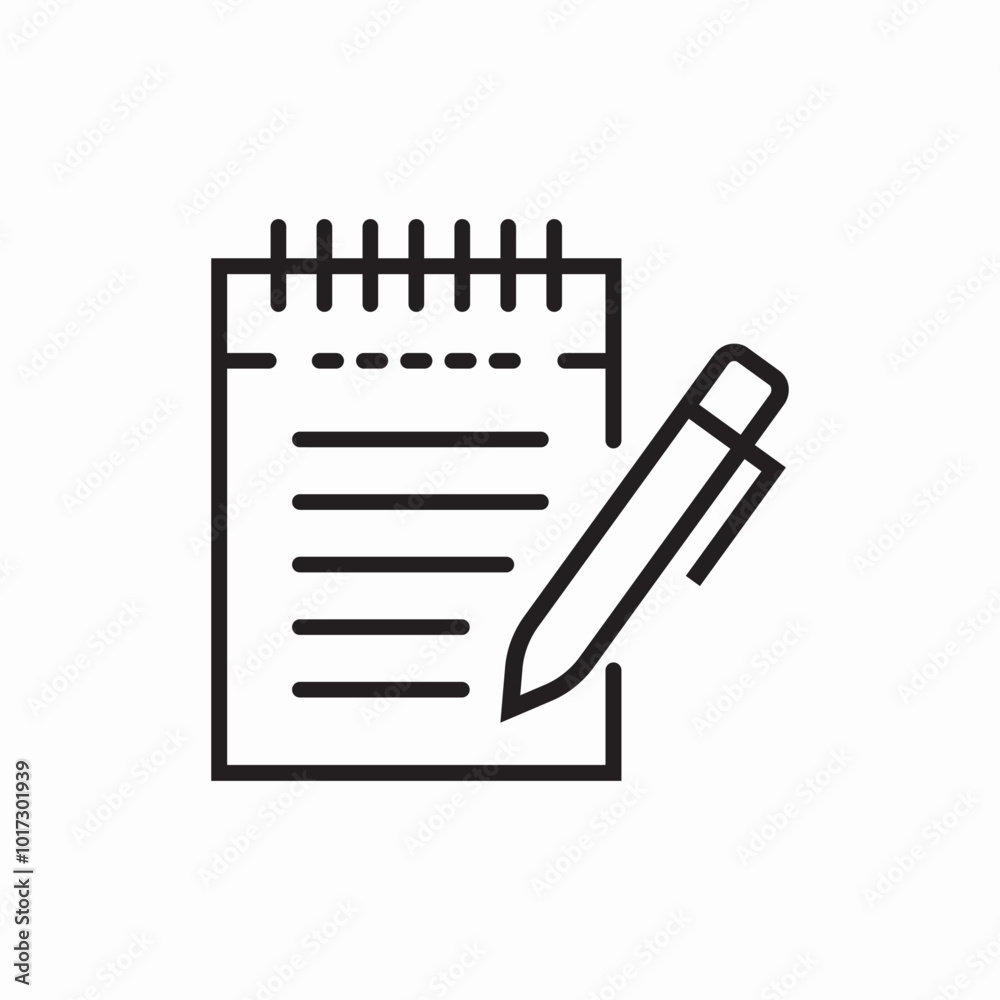 write notebook icon sign vector write notebook icon sign vector