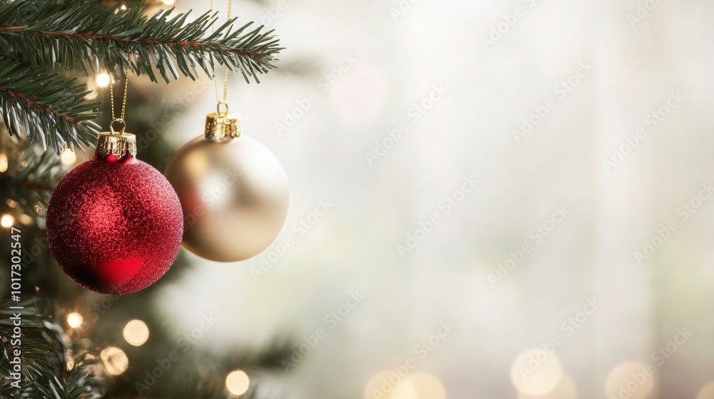 Fototapeta premium decoration ornament on Christmas tree.