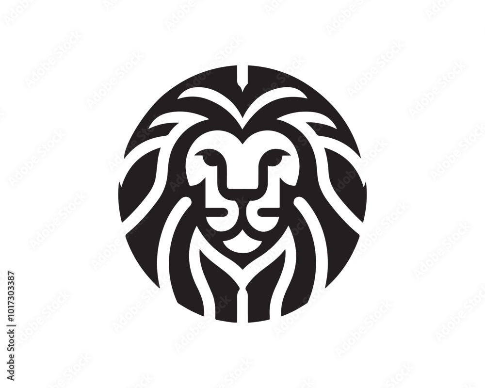 Lion Head Logo Design Vector illustration Lion Head Logo Design Vector illustration