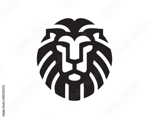 Lion Head Logo Design Vector illustration