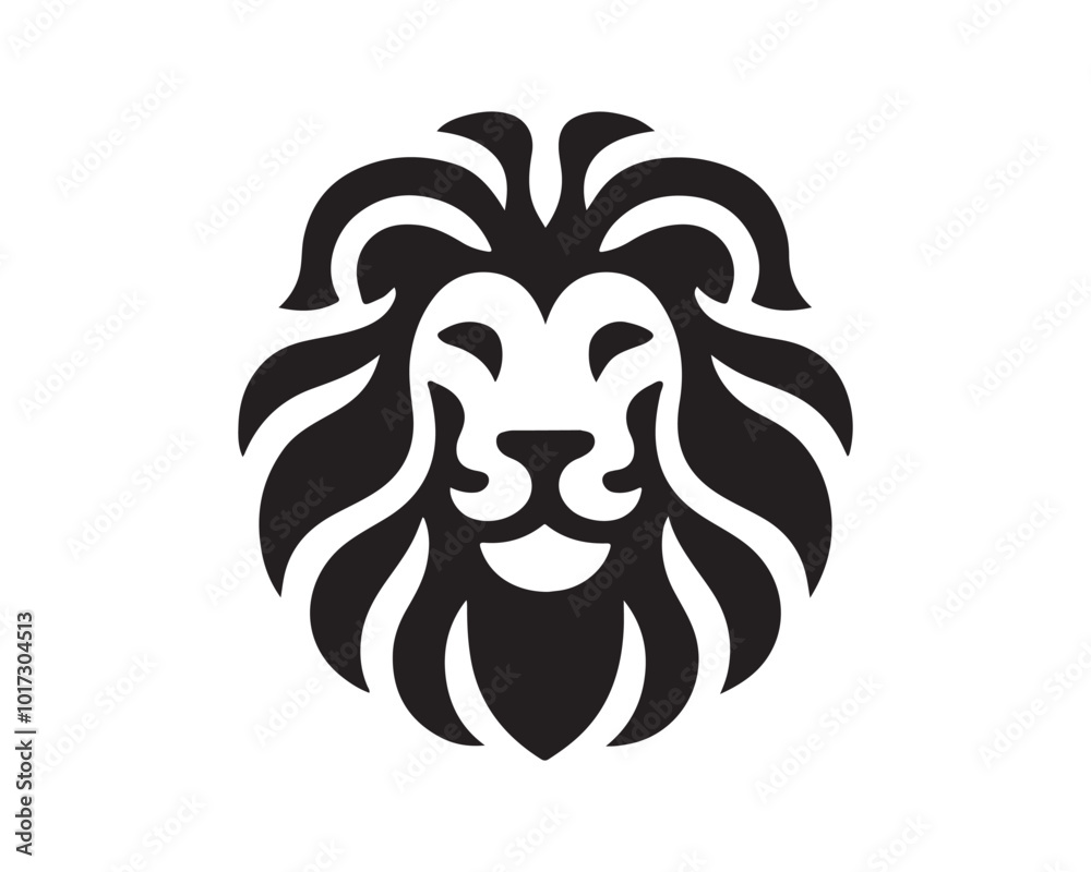 Fototapeta premium Lion Head Logo Design Vector illustration