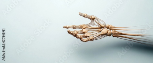 Exploring the Intricacies of Hand Anatomy A Study of Bone and Tendon Structures photo