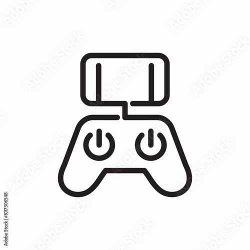 drone controller icon sign vector