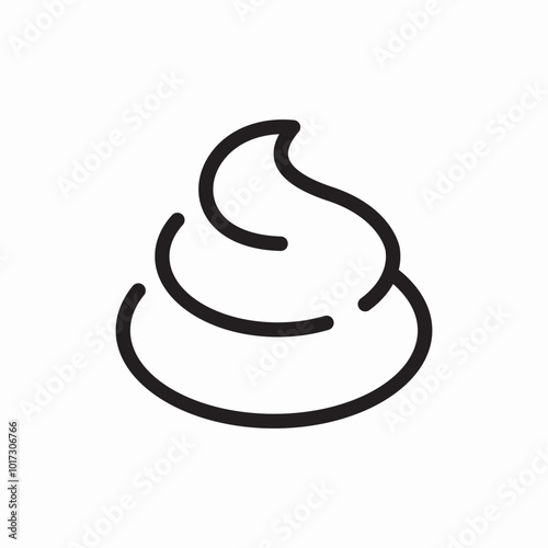 poop turd icon sign vector