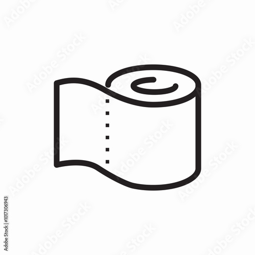 toilet paper  icon sign vector