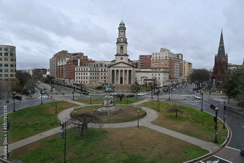 Fototapeta premium Thomas Circle Park - Washington, DC
