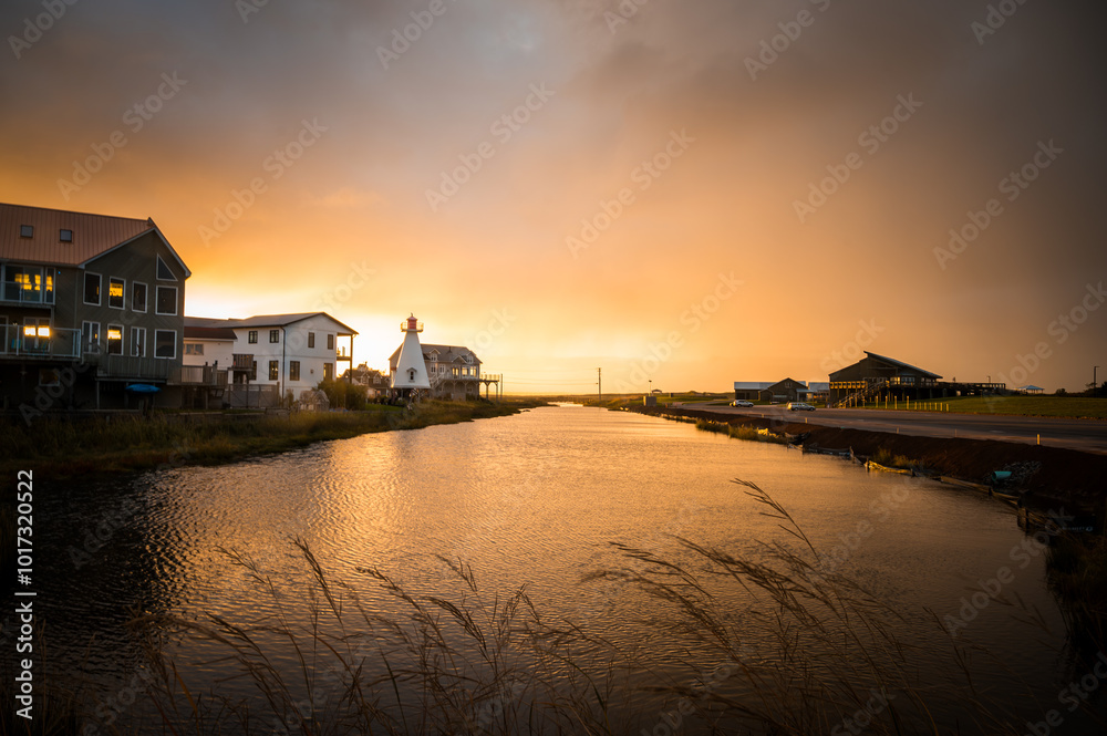 Fototapeta premium Sunset in Shediac, New Brunswick