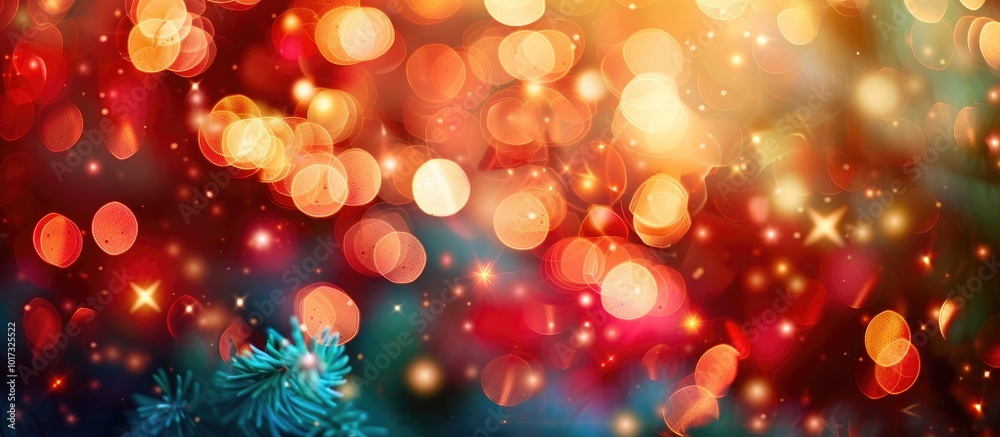 Bokeh Effect of Christmas Lights Bokeh Effect of Christmas Lights