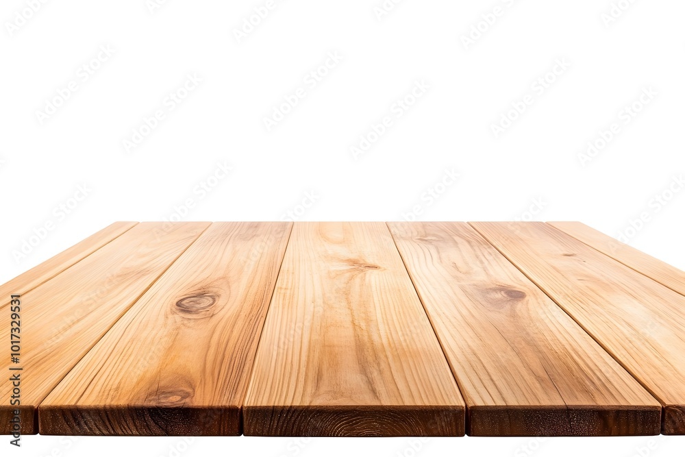 Empty Wooden Table Top Isolated on White Background for Product Display Montage and Commercial Photography Empty Wooden Table Top Isolated on White Background for Product Display Montage and Commercial Photography