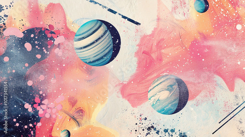 modern fresh abstract watercolor background