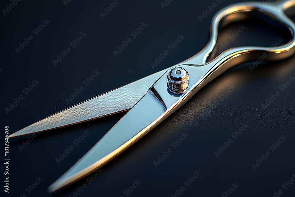 Macro photography of a pair of scissors