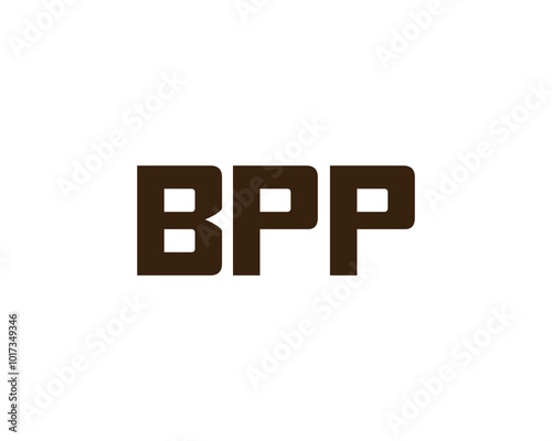 BPP logo design vector template. BPP