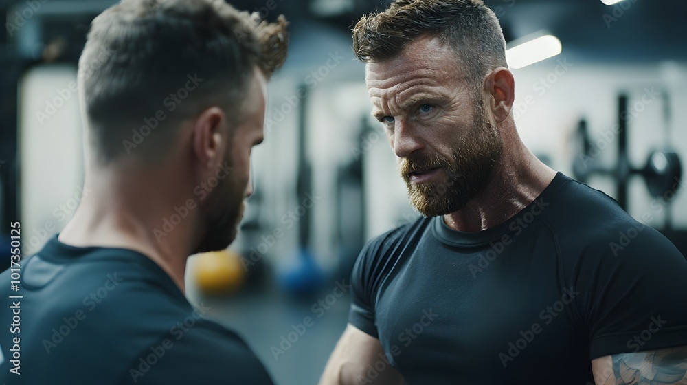 Empowering Fitness Journey with Trainer s Guidance and Motivational Energy Personal Trainer Guiding Client Through Dynamic Workout in Gym Setting for Improved Wellness and Performance Empowering Fitness Journey with Trainer s Guidance and Motivational Energy Personal Trainer Guiding Client Through Dynamic Workout in Gym Setting for Improved Wellness and Performance