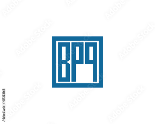 BPQ logo design vector template. BPQ photo