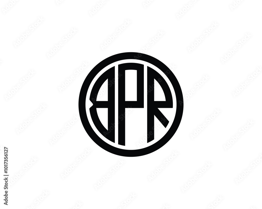 BPR logo design vector template. BPR