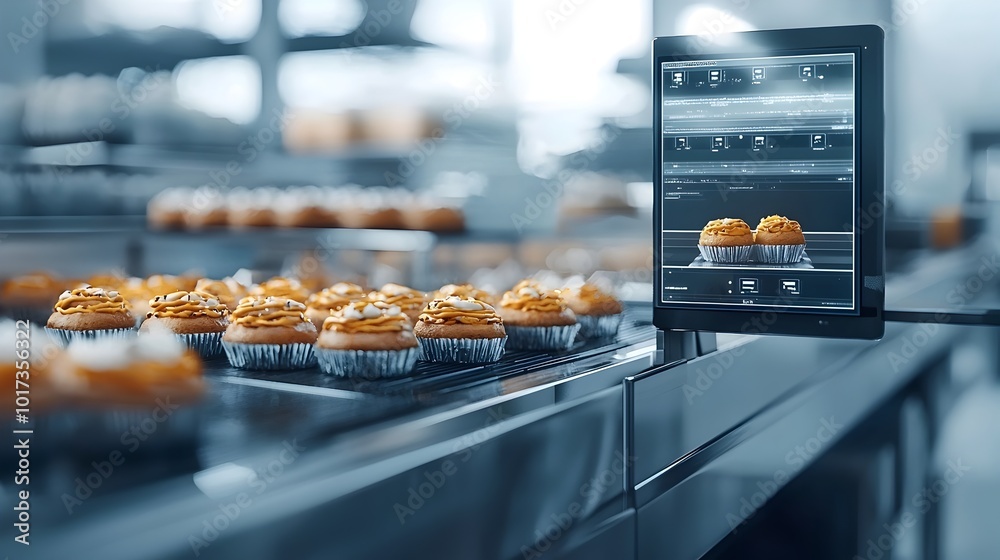 Automated Robotic Bakery with AI Powered Pastry and Futuristic Digital Order Display System Automated Robotic Bakery with AI Powered Pastry and Futuristic Digital Order Display System