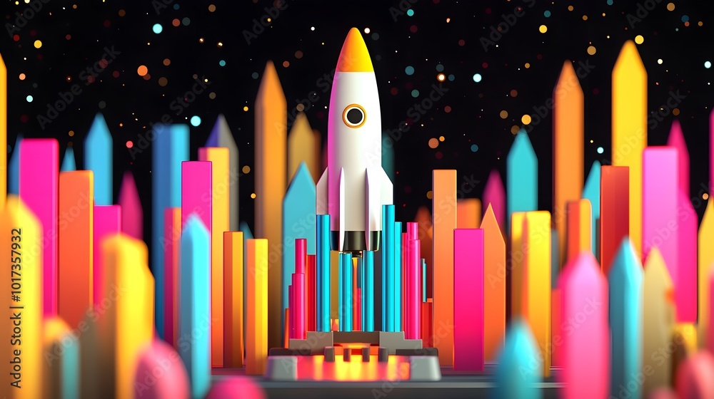 Rocket Launch Abstract Background Rocket Launch Abstract Background