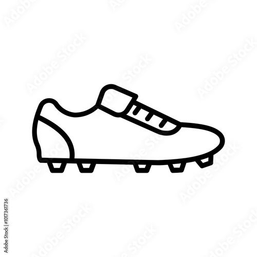 Cleat icon. football boots sign, for mobile concept and web design color editable