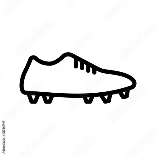 Cleat icon. football boots sign, for mobile concept and web design color editable