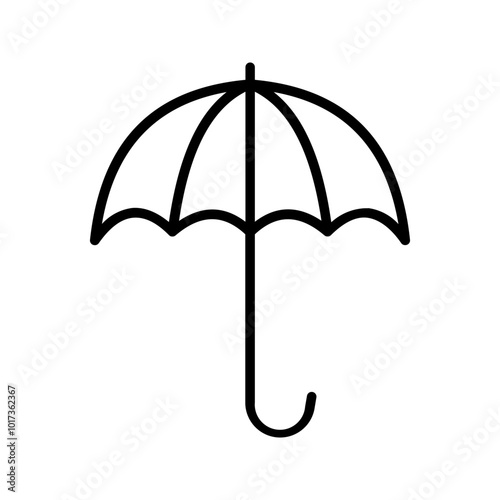 Umbrella icon Protection sign. for mobile concept and web design color editable