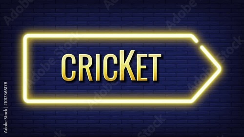Cricket match sport text effect design vector art golden color animation vedio hd