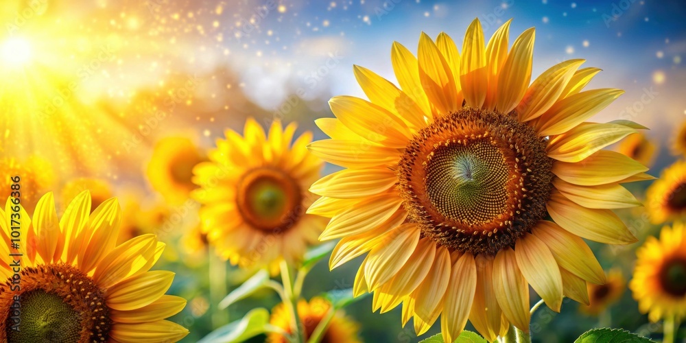 Close up of vibrant sunflowers with pollen and petals, blooming, bright, close-up, colorful, flora, garden, petals, plant Close up of vibrant sunflowers with pollen and petals, blooming, bright, close-up, colorful, flora, garden, petals, plant