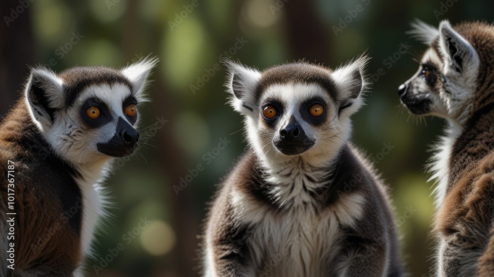 Group of ring-tailed lemur Group of ring-tailed lemur