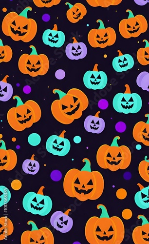 halloween background with pumpkins