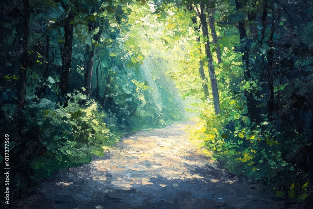 Obraz premium Abstract oil painting illustration background created with Generative AI