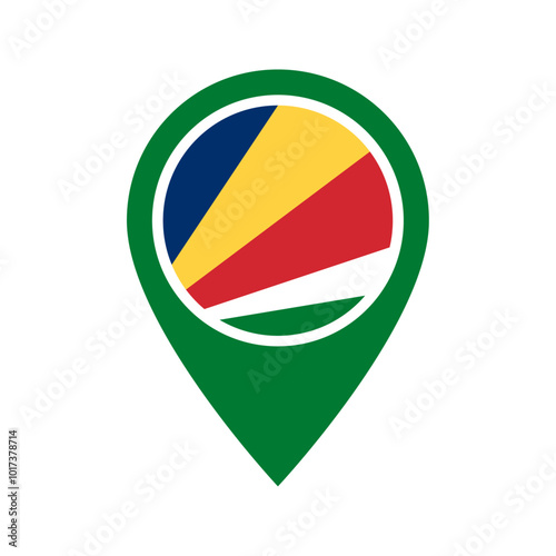 Free Download Seychelles flag location icon - GFXLoad