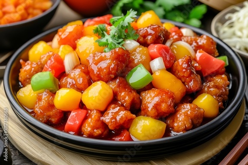 Sweet and Sour Pork with Bell Peppers and Pineapple