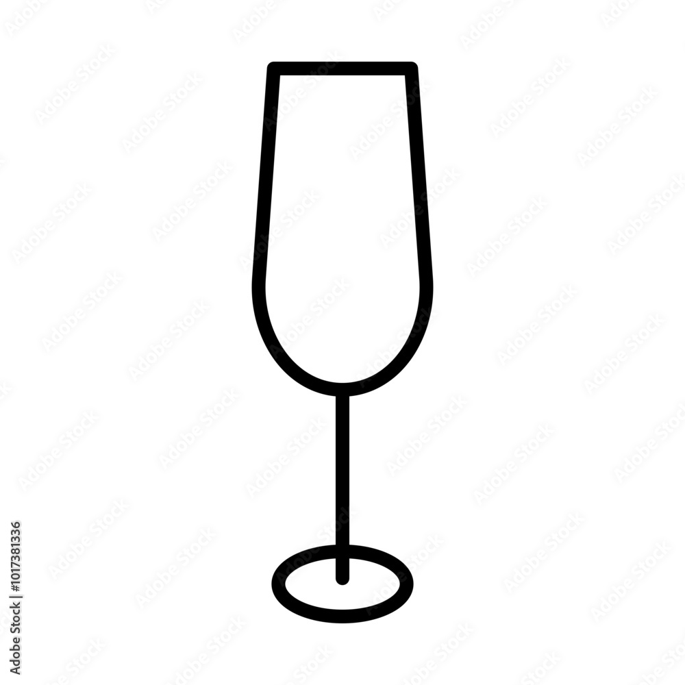 Champagne Flute Icon Design Champagne Flute Icon Design