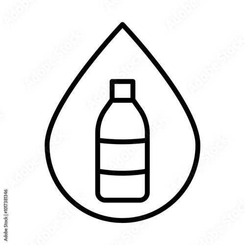 Water Bottle   Icon Design