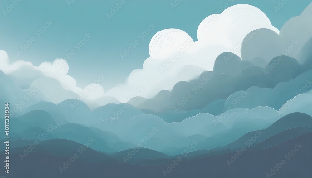 雲の背景イラスト 雲の背景イラスト