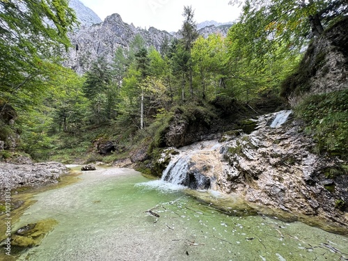 Zapotok Waterfalls or Zadnja Trenta Waterfalls, Bovec (Triglav National Park, Slovenia) - Zapotok-Wasserfälle (Triglav-Nationalpark, Slowenien) - Zapotoški slapovi (Triglavski narodni park, Slovenija) photo