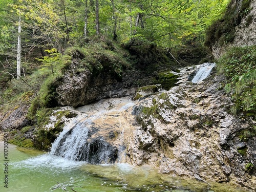 Zapotok Waterfalls or Zadnja Trenta Waterfalls, Bovec (Triglav National Park, Slovenia) - Zapotok-Wasserfälle (Triglav-Nationalpark, Slowenien) - Zapotoški slapovi (Triglavski narodni park, Slovenija) photo