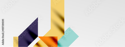 Minimal composition abstract lines and triangles background. Vector Illustration For Wallpaper, Banner, Background, Card, Book Illustration, landing page