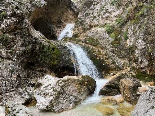 Zapotok Waterfalls or Zadnja Trenta Waterfalls, Bovec (Triglav National Park, Slovenia) - Zapotok-Wasserfälle (Triglav-Nationalpark, Slowenien) - Zapotoški slapovi (Triglavski narodni park, Slovenija) photo