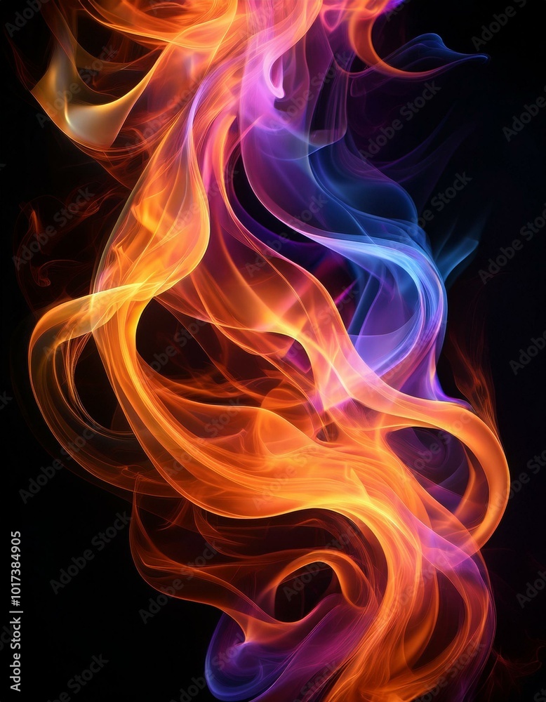 Abstract smoke with vibrant colors Abstract smoke with vibrant colors