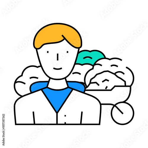 property caretaker repair worker line icon vector. property caretaker repair worker sign. isolated symbol illustration