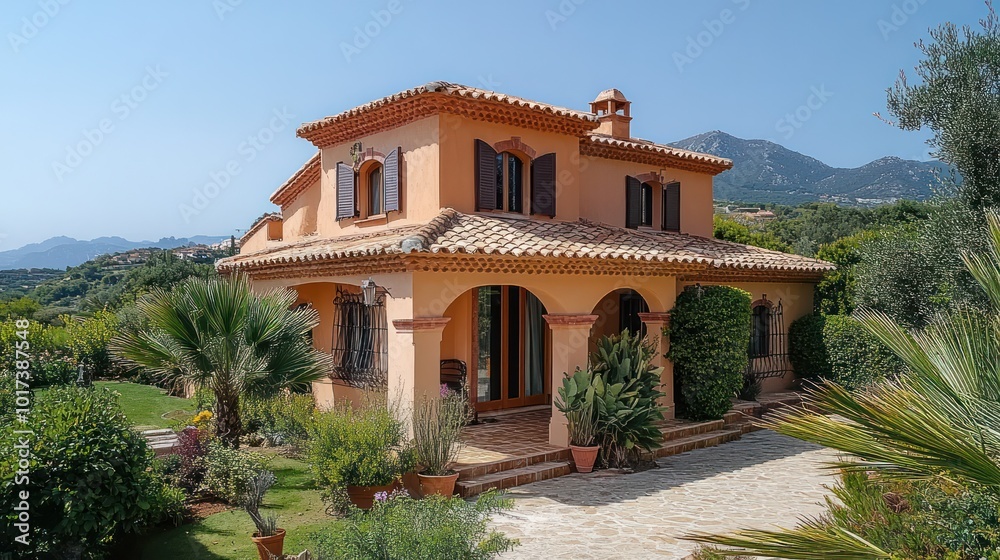Mediterranean Villa with Mountain Views Mediterranean Villa with Mountain Views