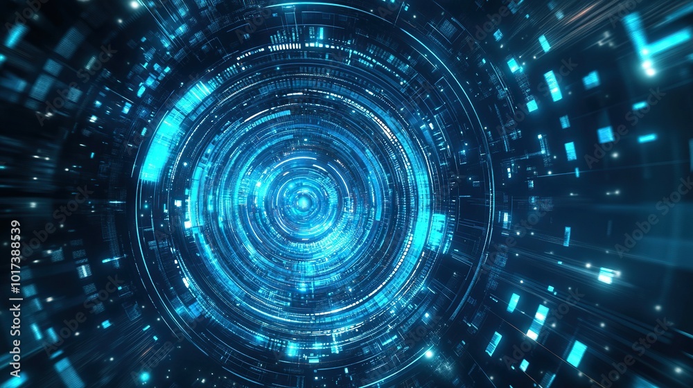 Futuristic blue modern tech abstract background design template. Vector graphic Futuristic blue modern tech abstract background design template. Vector graphic