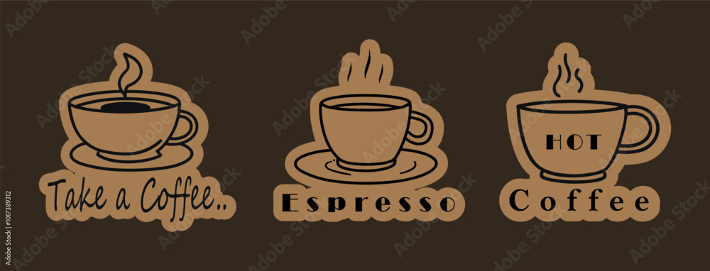 Coffee Beans and Cup Logos for Cafe Branding and Product Promotion
Coffee Beans and Cup Logos for Cafe Branding and Product Promotion