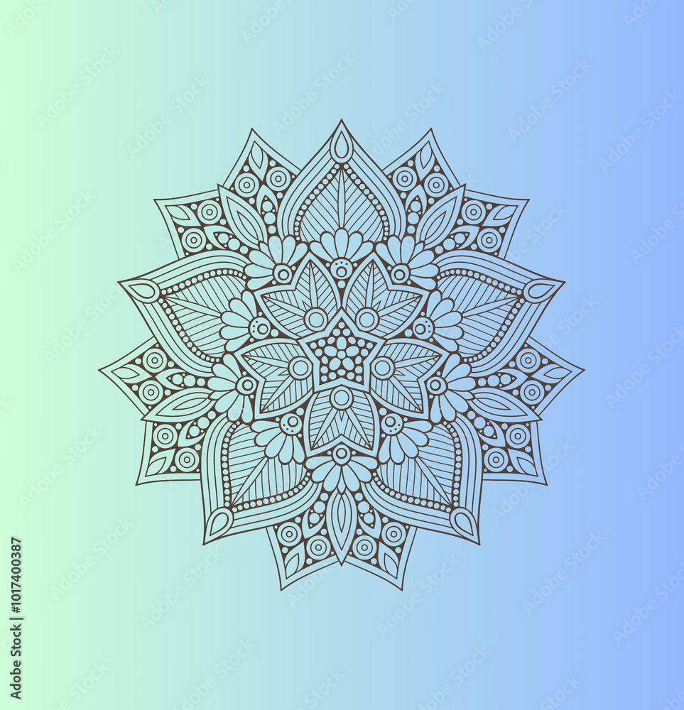Nice Colorful Mandala Design Background Nice Colorful Mandala Design Background