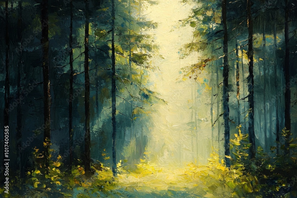 Naklejka premium Abstract oil painting illustration background created with Generative AI