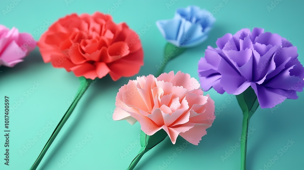 A Beautiful Arrangement of Carnation Flowers Displaying Their Rich, Lush Petals in Various Shades of Pink and White. The Delicate Blooms Showcase the Intricate Layering of Each Petal, A Beautiful Arrangement of Carnation Flowers Displaying Their Rich, Lush Petals in Various Shades of Pink and White. The Delicate Blooms Showcase the Intricate Layering of Each Petal,