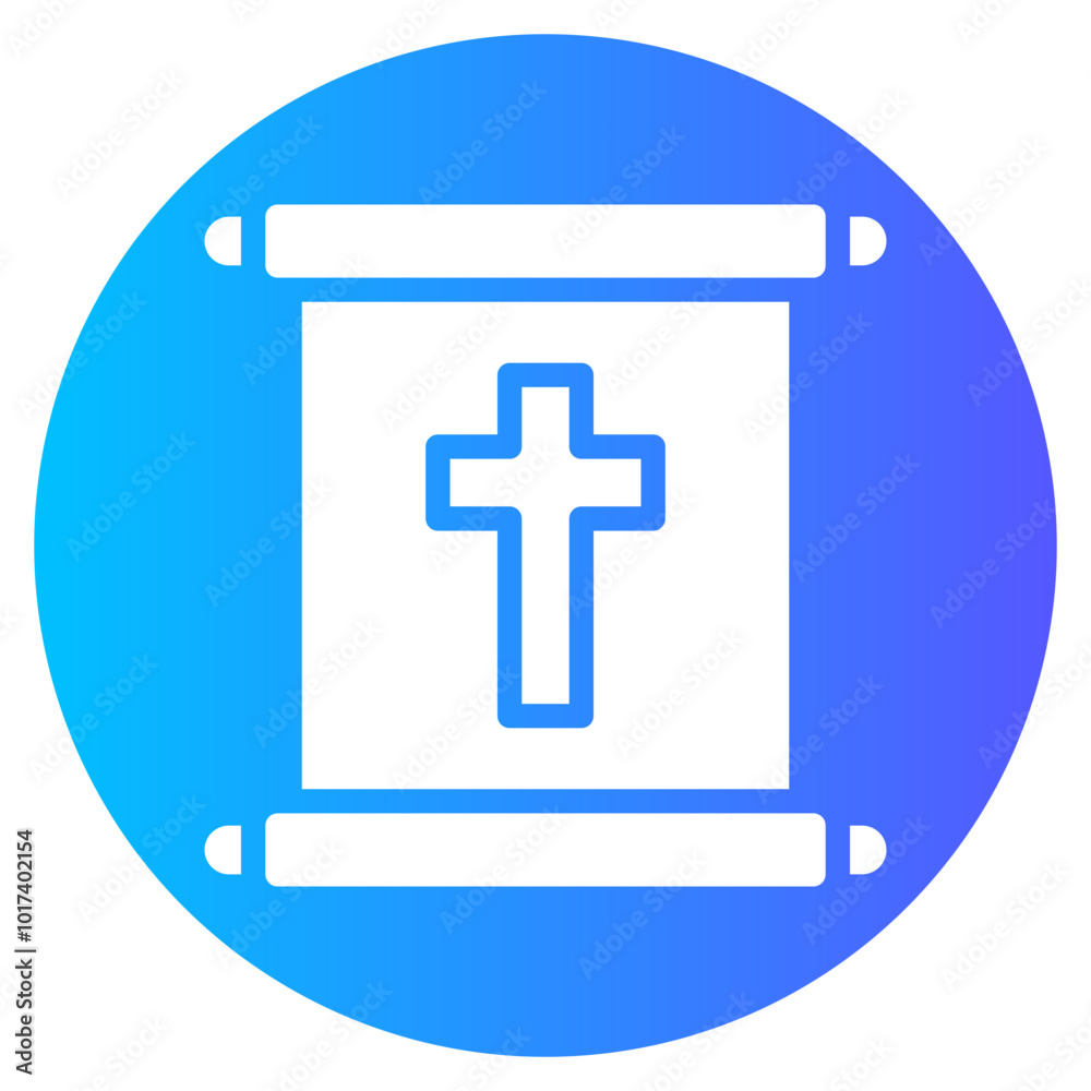 Obraz premium paper scroll gradient icon